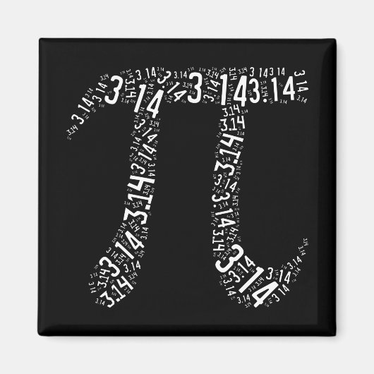 Pi数学おたく マグネット (正面)