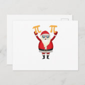 pi数学のクリスマスおもしろいギフト男性の女性 シーズンポストカード (正面/裏面)