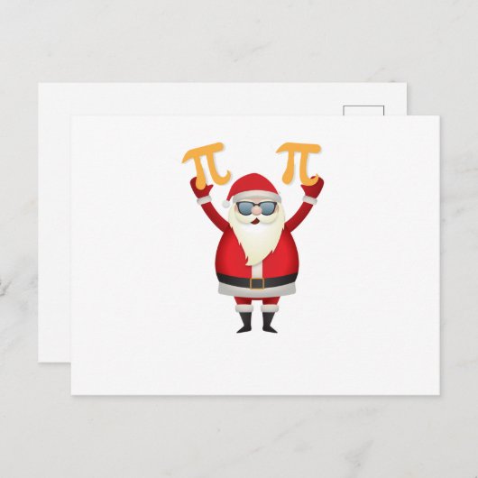 pi数学のクリスマスおもしろいギフト男性の女性 シーズンポストカード (正面/裏面)