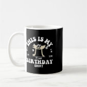 Pi数学先生これは私のPi日誕生日シャツP コーヒーマグカップ (左)