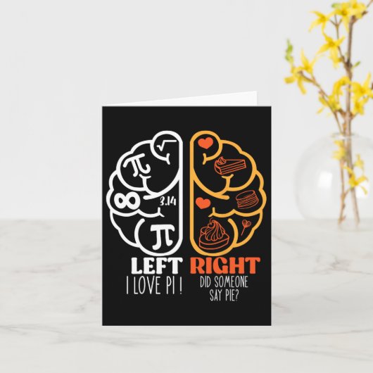 Pi数学先生3.14私はPiが大好き誰かがPiを言った カード (黄色い花)