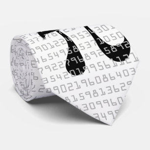 Pi数学定数の多くの桁 ネクタイ