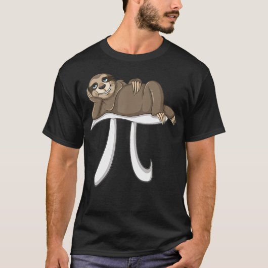 Pi数学者の数学の動物の友情の日 Tシャツ (正面)
