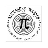 Pi数式記号スパイラルギリシャ文字の名前のアドレス セルフインキングスタンプ (デザイン)