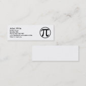 Pi数 スキニー名刺 (正面/裏面)