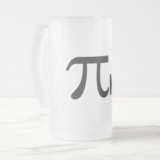 Pi日のおもしろいなパイントの2011年の©のマグ フロストグラスビールジョッキ (正面左)