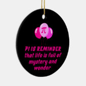 PI日の引用文の人生,数学の愛好家,数学の先生 セラミックオーナメント (右)