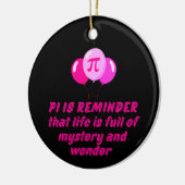 PI日の引用文の人生,数学の愛好家,数学の先生 セラミックオーナメント (左)