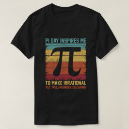 Pi日インスパイア自分 Tシャツ