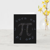 Pi日ハッピーバースデー生まれオン3.14 カード (黄色い花)