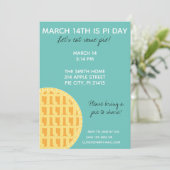 Pi日パーティの招待状（背面にPi桁あり） 招待状 (スタンド正面)