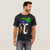 PI日海賊Tシャツ数学ギークオウムのギフトマンを見る Tシャツ (正面フル)