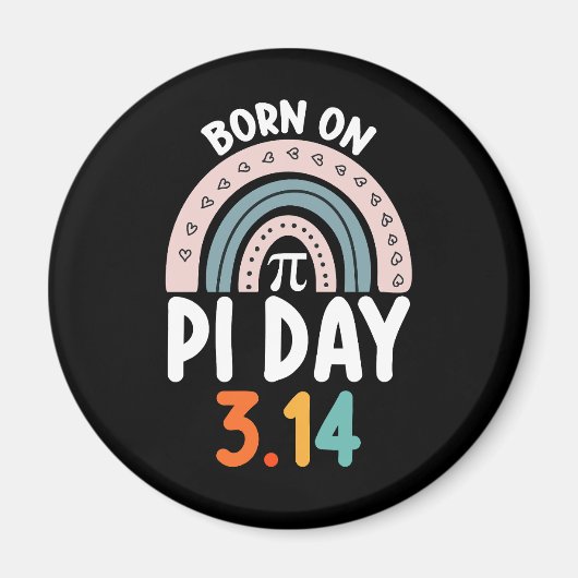 Pi日生まれ誕生日算数おもしろい マグネット (正面)