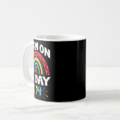 Pi日生まれ誕生日2025レインボーPi日Math T コーヒーマグカップ (正面左)