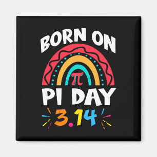 Pi日生まれ誕生日2025レインボーPi日Math T マグネット