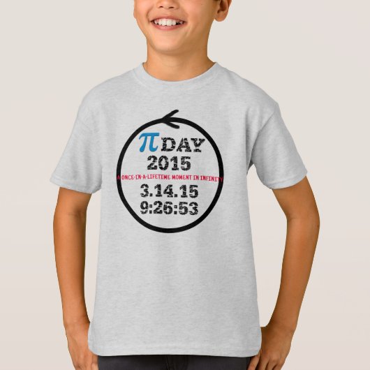 Pi日2015年(M)子供のTシャツ Tシャツ (正面)