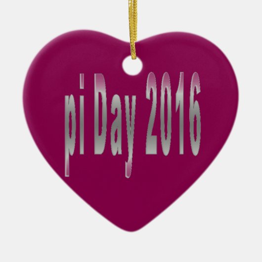 pi日2016数値愛 セラミックオーナメント (正面)