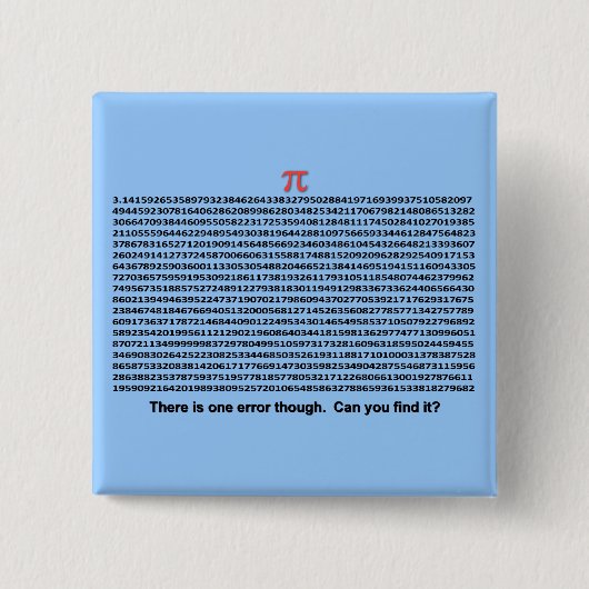 Pi日 缶バッジ (正面)