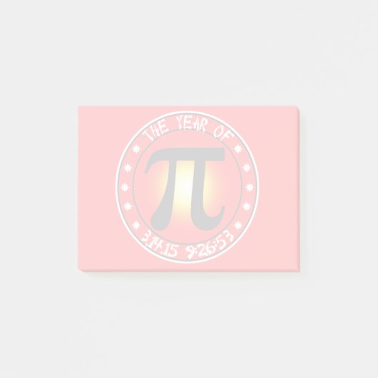 Pi日 – Piの年3/14/15 9:26:53 ポストイット (正面)