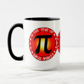 Pi日 – Piの年3/14/15 9:26:53 マグカップ (左)