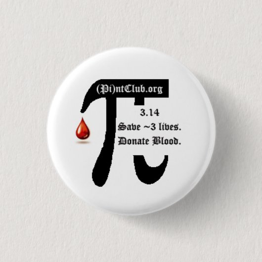 Pi日(Pi)のntClubボタン 缶バッジ (正面)