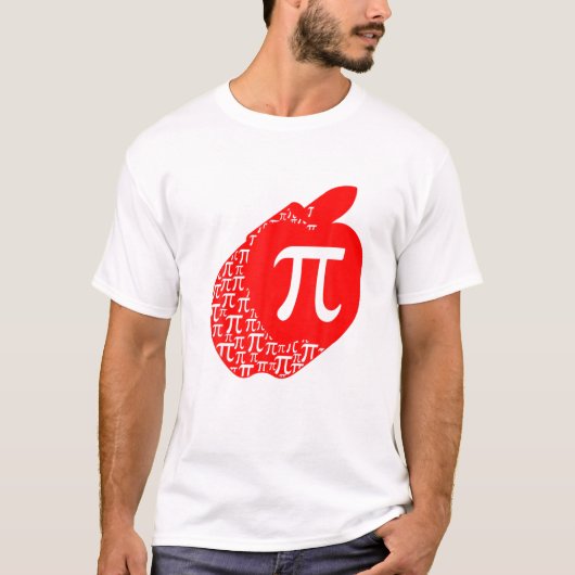 Pi日Apple Pi数学先生3.14数学ギーク 専攻の Tシャツ (正面)