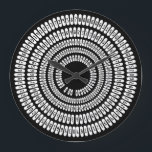 Pi日Piの桁数Pi 3.14159数値ハッピーPi日L ラージ壁時計<br><div class="desc">数学パイ日パイ桁黒と白の桁パイ，数学ラブホームおもしろいデコール，時計</div>