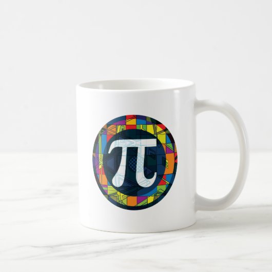 Pi日Piの記号 コーヒーマグカップ (右)