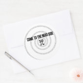 Pi来タイポグラフィスタイルのおたく側へ ラウンドシール (封筒)