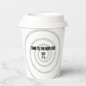 Pi来タイポグラフィスタイルのおたく側へ 紙コップ (裏面)