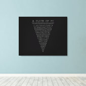 Pi桁のスライス キャンバスプリント (インサイチュ (ウッドフロア))