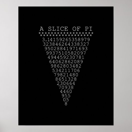 Pi桁のスライス ポスター (正面)