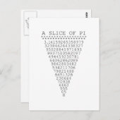 Pi桁のスライス ポストカード (正面/裏面)