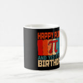 Pi生まれ Day数学サイエンスHappy 14th 3月誕生 コーヒーマグカップ (正面右)
