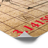 Pi番号スケッチ ポスター (角)