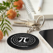 Pi番号デザイン キーホルダー (側面)