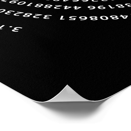 Pi番号デザイン ポスター (角)