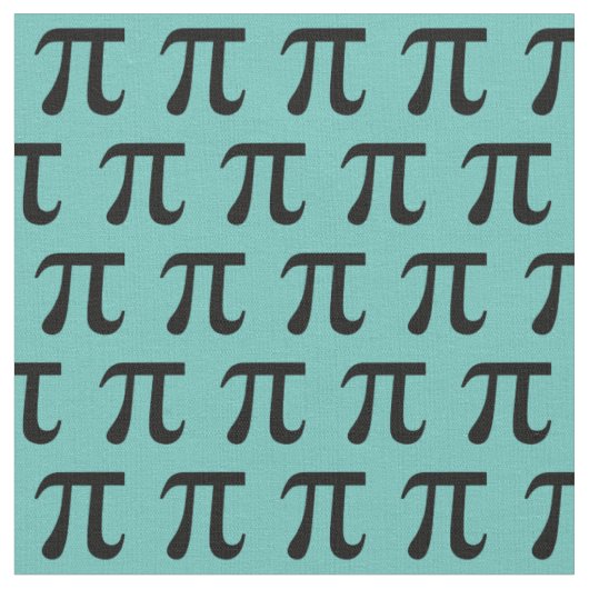 Pi記号かわいい数式先生 ファブリック (クローズアップ)