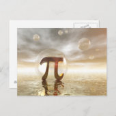 Pi記号はがき ポストカード (正面/裏面)