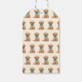 Pi記号付きPi日犬 | ハッピー・パイ・デイ ギフトタグ (裏面)