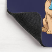 Pi記号付きPi日犬 | ハッピー・パイ・デイ マウスパッド (コーナー)