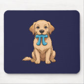 Pi記号付きPi日犬 | ハッピー・パイ・デイ マウスパッド (正面)