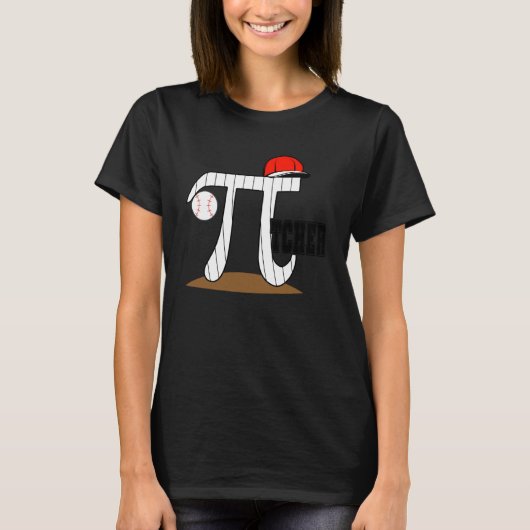 Pi野球投手3 14 Piデイ数学サイエンス&S Tシャツ (正面)