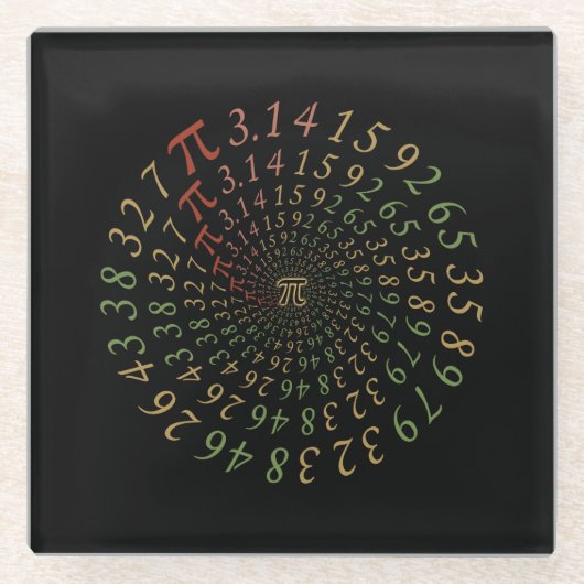 Pi銀河系 ガラスコースター (正面)