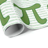 Pi順序の数学のギークの緑 ラッピングペーパー (ロールコーナー)