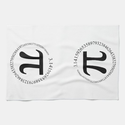 Pi (π)日 キッチンタオル (横)