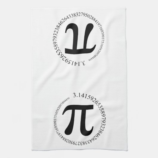 Pi (π)日 キッチンタオル (縦)