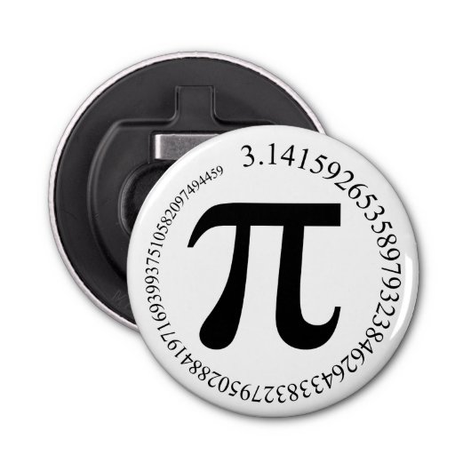 Pi (π)日 栓抜き (正面)
