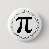 Pi (π)日 缶バッジ (正面)