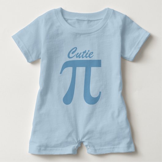 Pi/かわいこちゃんパイカスタムなワイシャツ及びジャケット ベビーボディスーツ (正面)